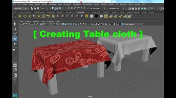 Creating Table cloth using nCloth - Autodesk Maya