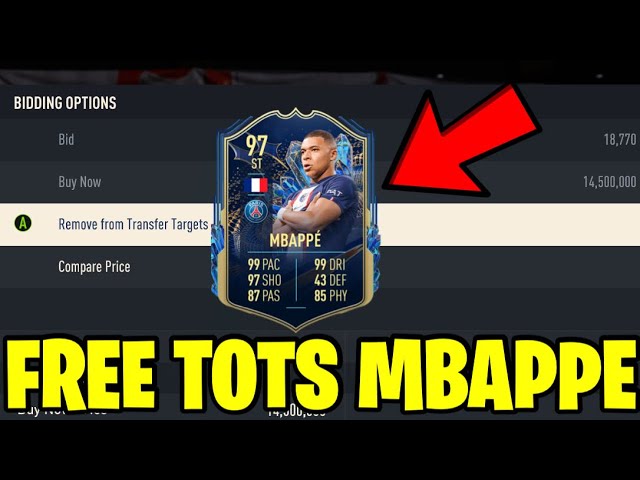 FIFA 22: melhore a equipa e ganhe a carta do Mbappé de borla - Leak