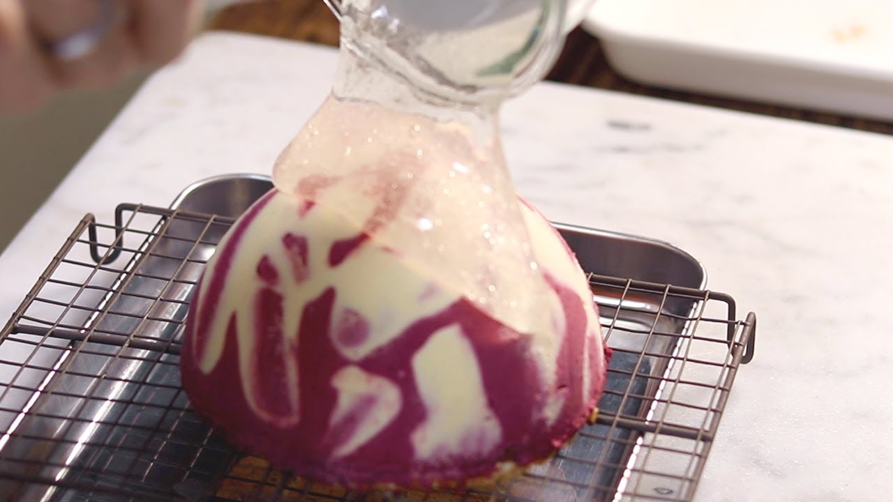 お菓子作り シャンパンの入った特別な誕生日ケーキを手作り Cassis Marron Cake Youtube