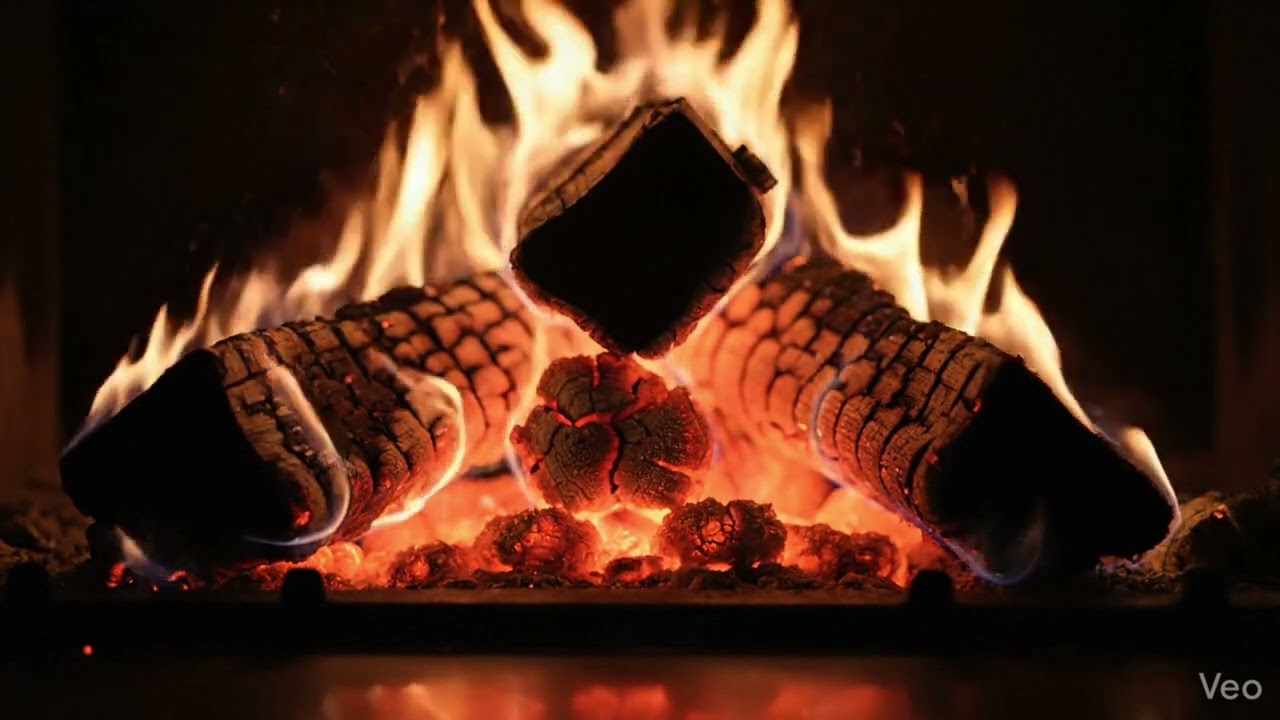 Soothing Real Fireplace Ambience | 10min Crackling Wood Fire ASMR for Relax, Sleep & Focus.