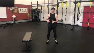 Feet elevated hip extension