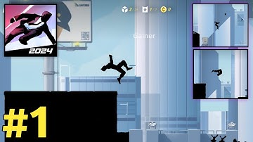 Vector - Gameplay Walkthrough Part 1 | Downtown Level 1-5 , intro - ( Android,iOS ) | Vector Game