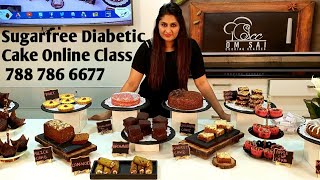 Sugar-free cake & diabetic cake  for online Classes ️ 7887866677, 9850746889 by Om sai cooking,
