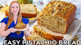 Super Easy Pistachio Bread Recipe! Great with coffee!