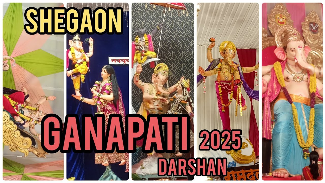 Ganapati darshan Shegaon 2025🔱💗 | गणपती दर्शन शेगाव 2025 |#ganapatibappamorya #ganeshchaturthi#viral
