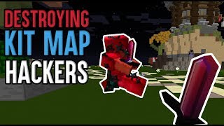 my first ever VIPER video against HACKERS | Minecraft Kit Map