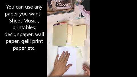 Mini File Folder Art Journal Part 1