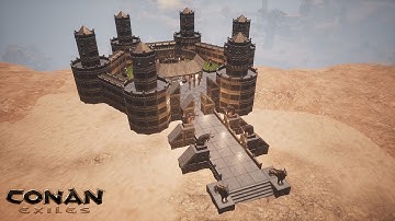 HOW TO BUILD A DERKETO TEMPLE [SPEED BUILD] - CONAN EXILES