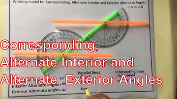 Working model for Corresponding, Alternate Interior and Exterior Angles - Ideal Maths Lab