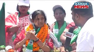 BJD MLA Candidate Alaka Mohanty Outlines Agenda Before Filing Nomination In Brajarajnagar