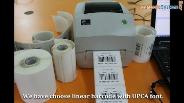 How to generate linear barcode with UPCA barcode font