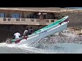 How to testing a new boat som fishing port amazing