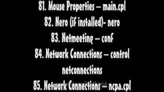 Windows XP Run Command Prompt List (150+ Codes)