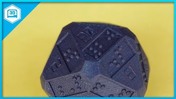 Braille D20 Dice #3DPrinting #Timelapse @adafruit #adafruit