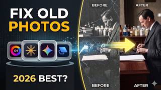 Ultimate AI Photo Restoration Shootout 2026 | Topaz, ON1, Luminar, & Gemini