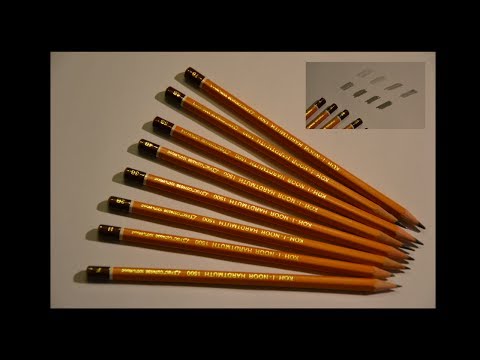 Le matite da disegno - classificazione e durezza della grafite