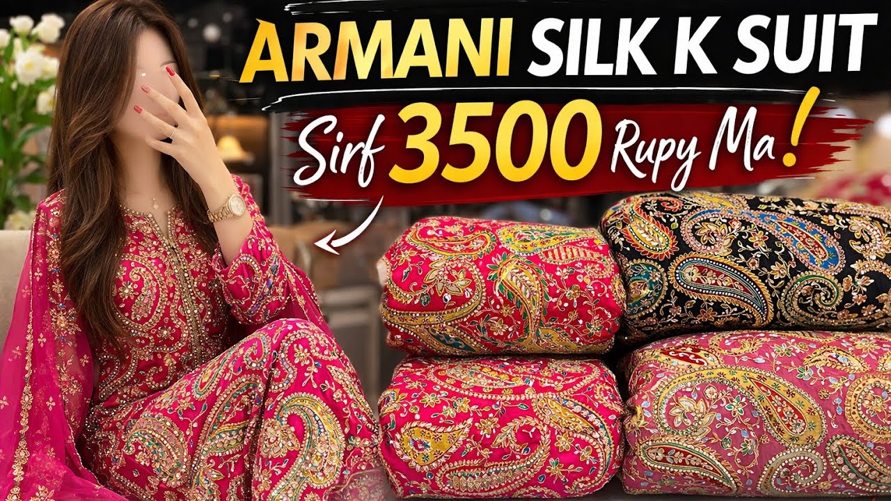 Atlas Silk Eid & Wedding Collection 2026 | Luxury Armani Silk Dresses Under 3500 | Shopping Vlog