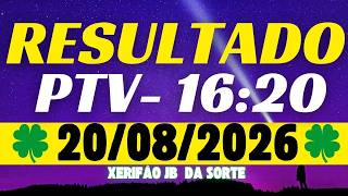 Jogo do Bicho live results - PTV 4:20 PM - 08/20/2026
