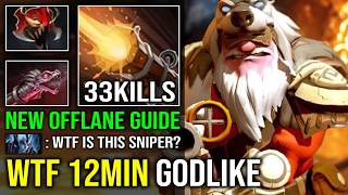 How to Offlane Sniper Against Hard Counter with 12Min Godlike Max Attack Speed Knockback Dota 2 screenshot 5