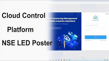 How to use Cloud Platform to remote control the NSE Smart Digital LED Poster?