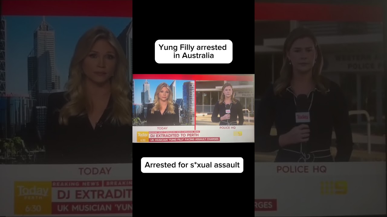 Video shows Yung Filly arriving at the airport in handcuffs,facing charges of s*xual assault😬
