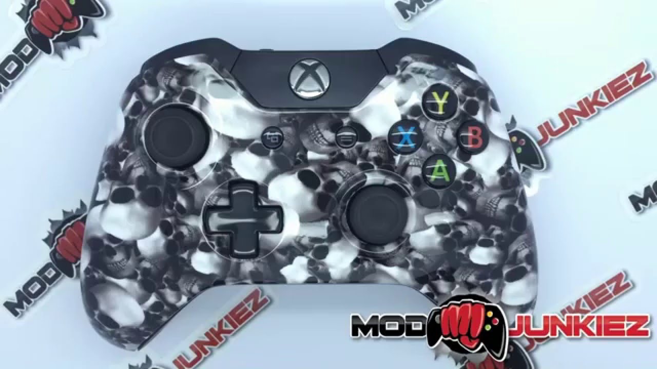 Hydro Dipped Skullz Xbox One Custom Controller - MODJUNKIEZ LLC