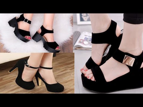 fancy black sandals