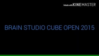 Brain studio cube open 2015  cubing competition