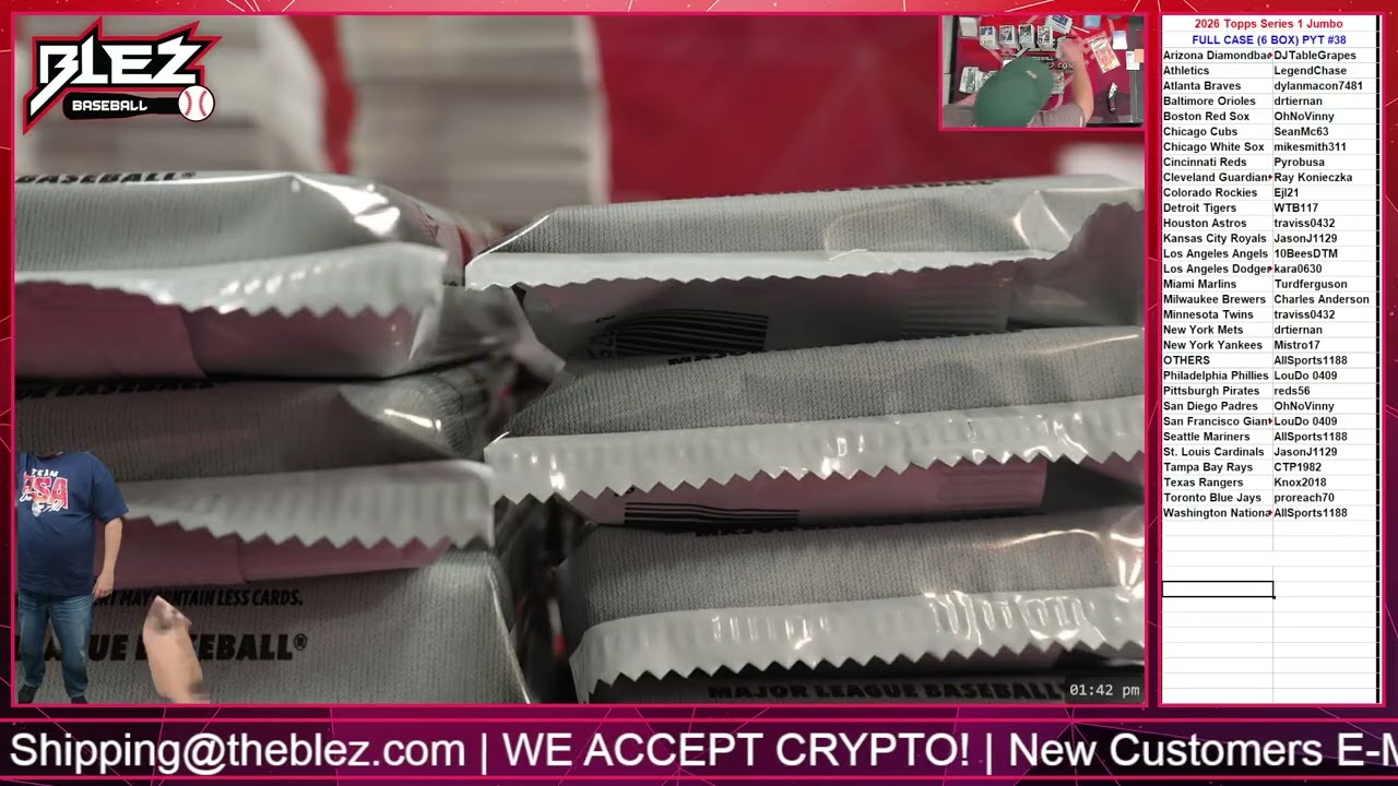 2026 Topps Series 1 Jumbo FULL CASE BREAK Pick Your Team #38