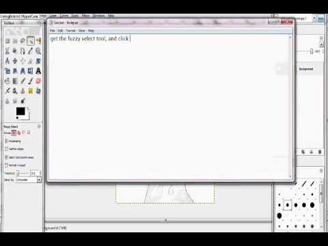 GIMP~ Anime Transparent Background Tutorial - YouTube