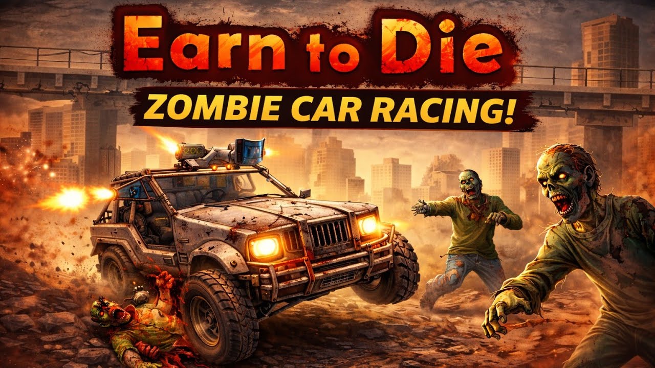 Earn to Die 2 Gameplay | Zombie Apocalypse Car Racing 🚘🔥