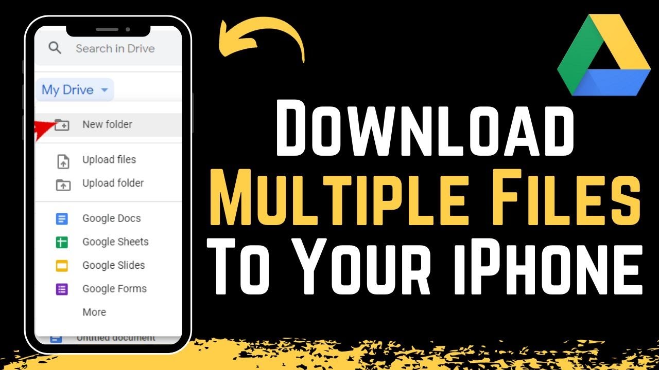 How To Download Multiple Files From Google Drive To IPhone YouTube
