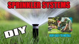 SPRINKLER SYSTEM DIY Very Easy to install!!  Fast Facts