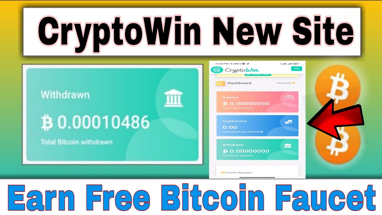 CryptoWin Earn 10000 BTC Satoshi Without Investment || CryptoWin Payment Proof Soon || Bitcoin