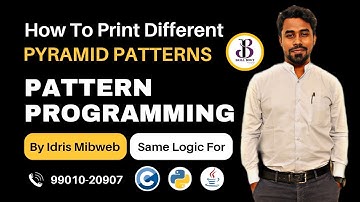 how to print Different Pyramid Patterns by Idris Mibweb