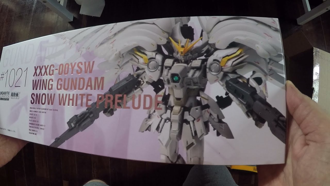 Unboxing WING GUNDAM SNOW WHITE PRELUDE Gundam Fix Figuration