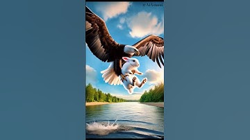 Eagle 🦅 Save the rabbit !!! #animatry #Animaction #Ai #Animels #animals #ai