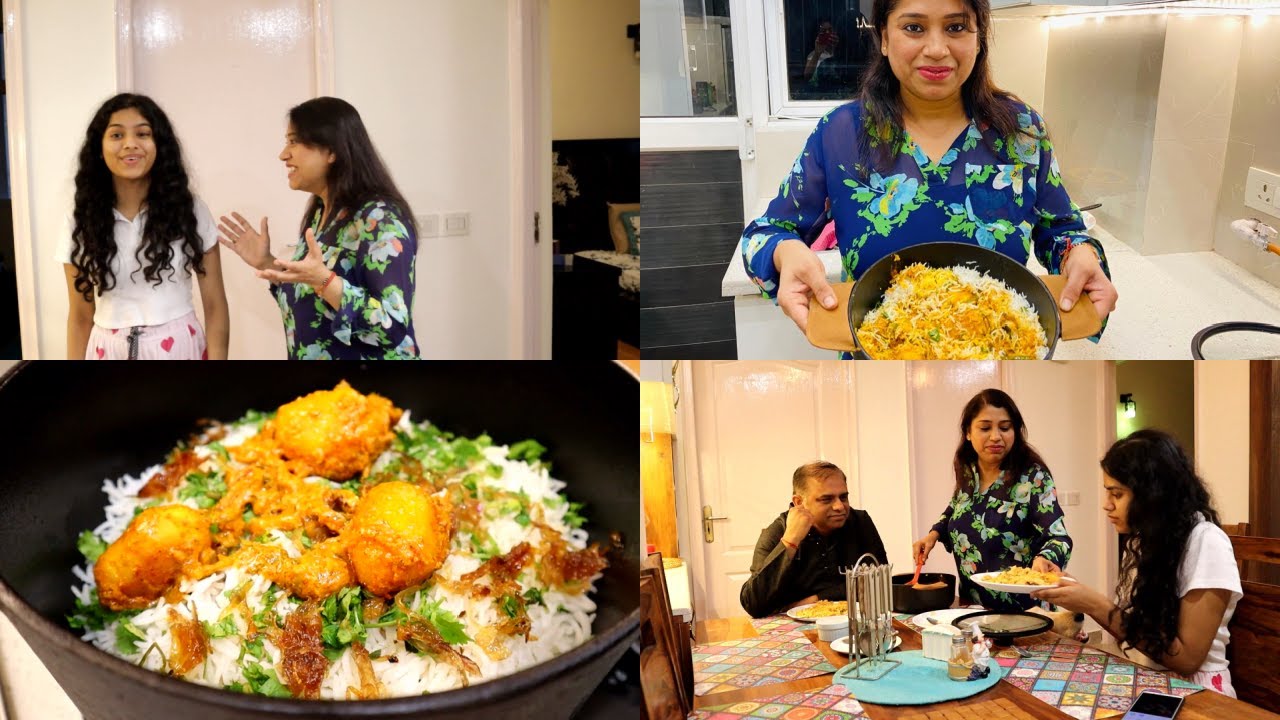 Kashish Ki Farmaish 😋 Par Banayi Aloo Dum Biryani🥘 Indian Mom Studio