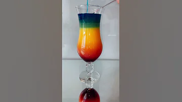 Rainbow Cocktail Shorts Drink Cocktail Rainbow 