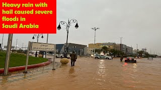 Unbelievable Desert Miracle!! Saudi desert turns into rivers! أمطار الرياض