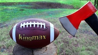AXE VS AMERICAN FOOTBALL BALL
