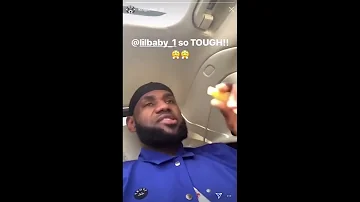 LeBron James singing Lil Baby Pure Cocaine