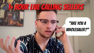 1 Hour LIVE Cold Calling Sellers and Real Negotiations | Wholesaling Real Estate