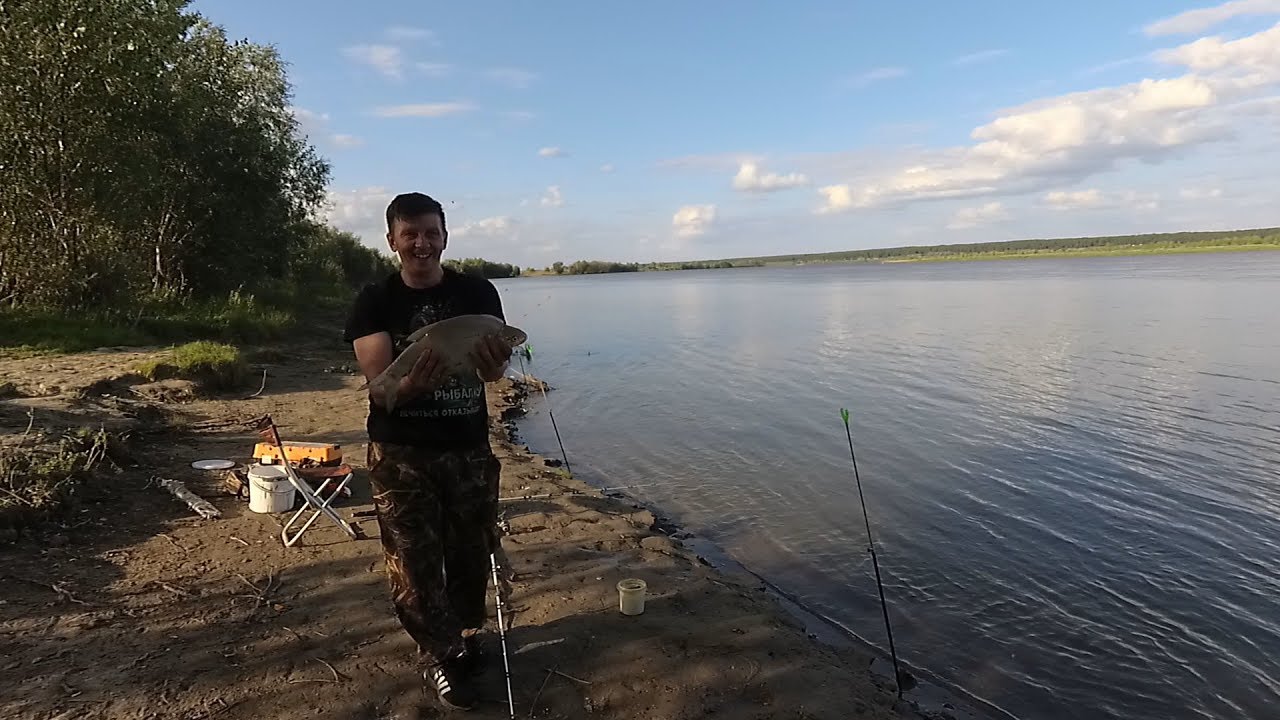летняя рыбалка на донку видео