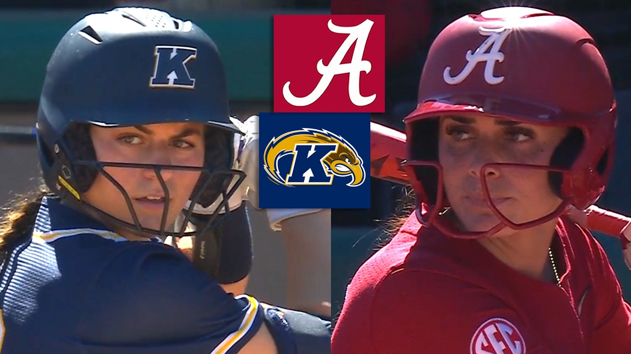 Обзор матча женской студенческой софтбольной команды Кент Стэйт против команды №7 Алабама (полная...