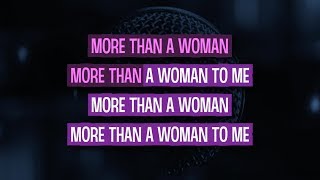 More Than A Woman karaoke  Bee Gees