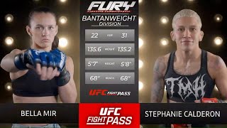 Fury Challenger Series 14: Bella Mir vs Stephanie Calderon | July 27, 2025 Details