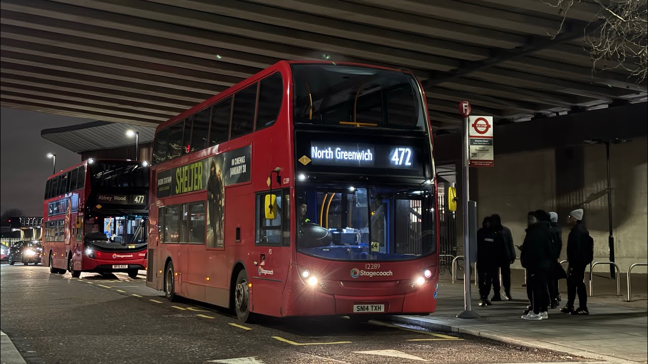 Full Journey. London Bus Route 472 : Abbey Wood - North Greenwich (12289 - SN14TXH)