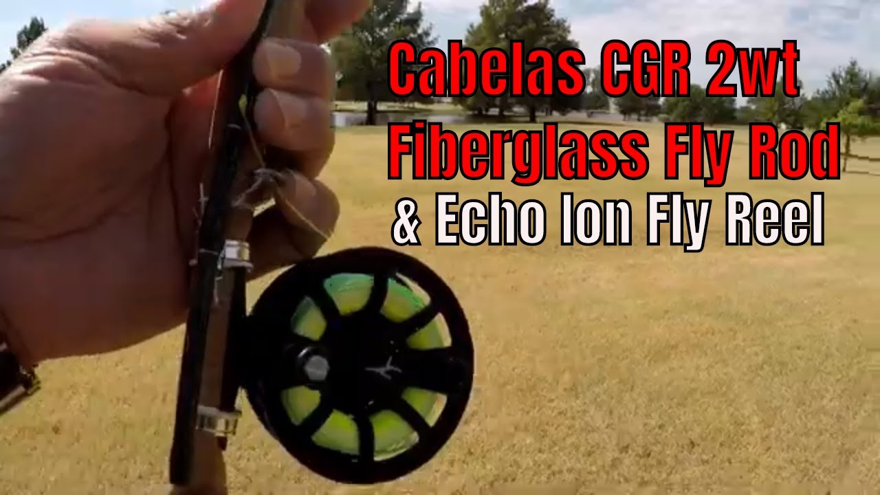 Cabelas CGR 2wt Fiberglass Fly Rod and Echo Ion Reel