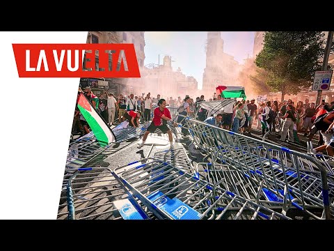 ¡CAOS en la Vuelta 2025!: Protestas contra Israel provocan SUSPENSIÓN de la etapa final en Madrid